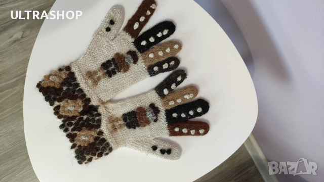 Уникални Дамски вълнени ръкавици , снимка 3 - Ръкавици - 52818511