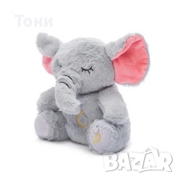Дишащо слонче – Светеща, дишаща и музикална плюшена играчка за успокояване и релакс, снимка 5 - Плюшени играчки - 52589207