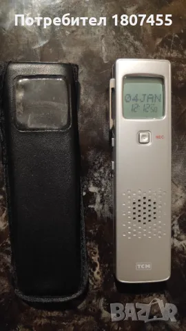 Диктофон на марката TCM малък и дискретен
