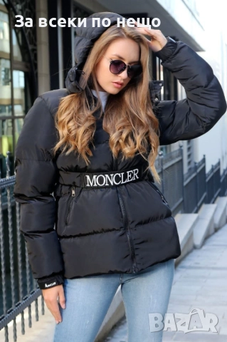 Moncler Дамско Зимно Яке Монклер - Черно Или Бяло Код A935, снимка 5 - Якета - 51939738
