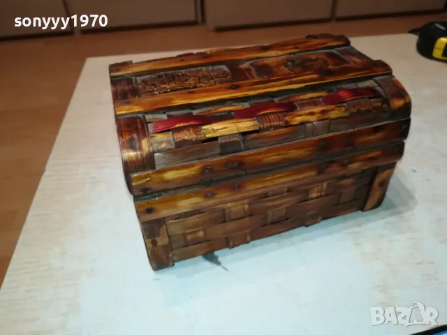 КРАСИВА КУТИЯ-18Х14Х10СМ-АНТИКА ОТ ФРАНЦИЯ 1712241629, снимка 11 - Антикварни и старинни предмети - 48380612