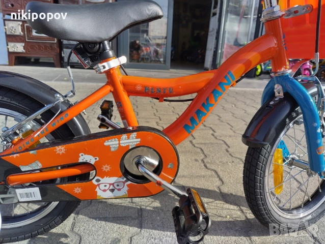 MAKANI Велосипед 14" BENTU оранжев, снимка 3 - Велосипеди - 53759099