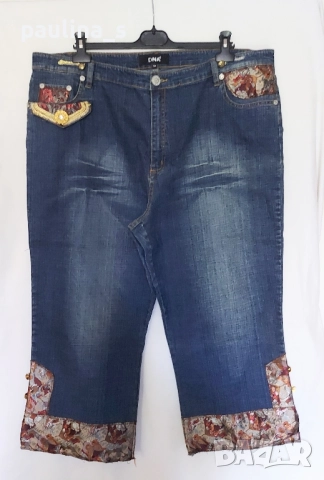 Четири различни броя / L - 4XL / Дамски маркови дънкови бермуди , снимка 17 - Къси панталони и бермуди - 51498226