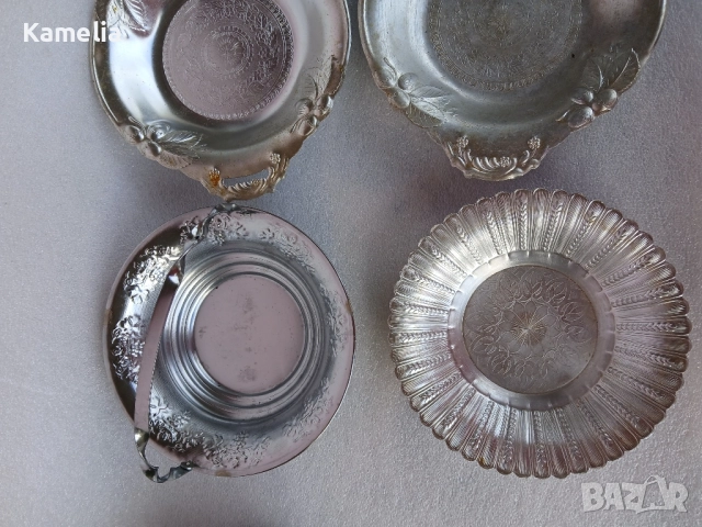 Винтидж алуминиеви подноси, снимка 4 - Антикварни и старинни предмети - 52187639