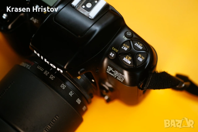 Nikon F-601 Quartz Date + Tamron AF 28-200mm Aspherical f/3.8-5.6, снимка 11 - Фотоапарати - 53813446