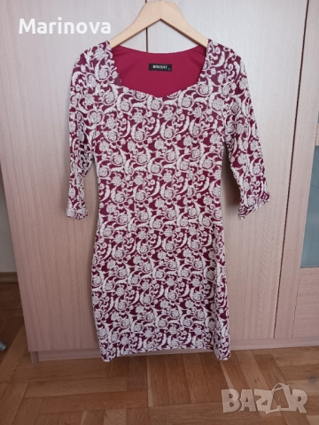 Официална елегантна рокля жакард