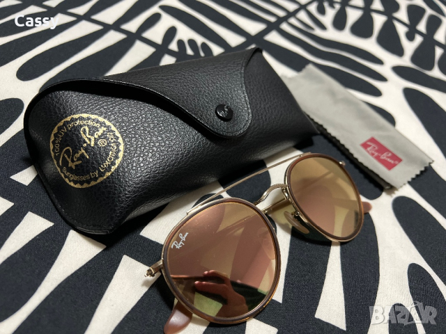 Чисто нови оригинални очила Ray ban double bridge rose gold, снимка 3 - Слънчеви и диоптрични очила - 43517870