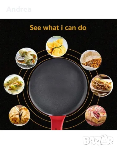 Електрически тиган за палачинки, снимка 2 - Съдове за готвене - 49115812