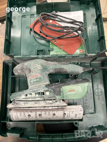 Електрически виброшлайф Bosch PSS 200 AC, снимка 6 - Други инструменти - 53721848