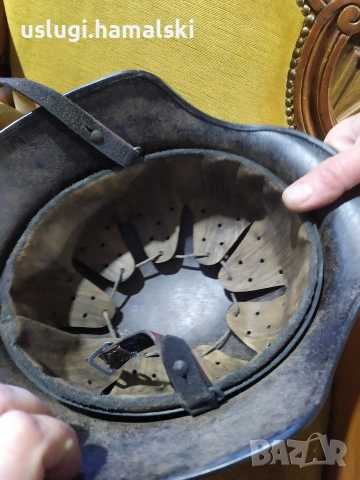 Стара немска военна каска ww2, снимка 6 - Антикварни и старинни предмети - 53590151