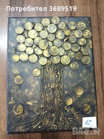 Картина , пано, "Дървото на парите", снимка 13 - Картини - 40215252