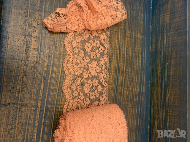 Дантела с цвят “Праскова”* 12 метра, снимка 5 - Други стоки за дома - 53686835