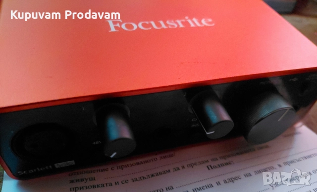Focusrite scarled solo 3th gen , снимка 3 - Друга електроника - 52750164