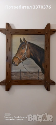 Картина за стена-маслени бои,рамка-дъб