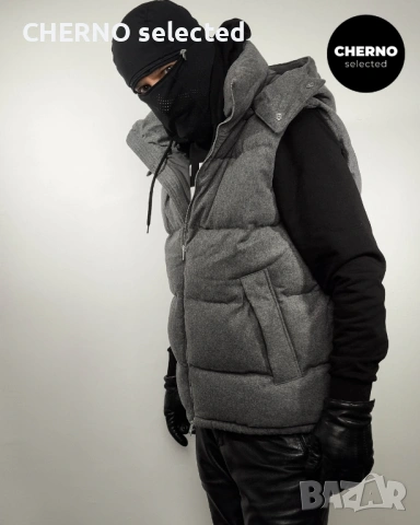 Мъжки пухен елек с качулка MANGO Hooded Puffer Vest – размер XXL, снимка 9 - Якета - 53772970