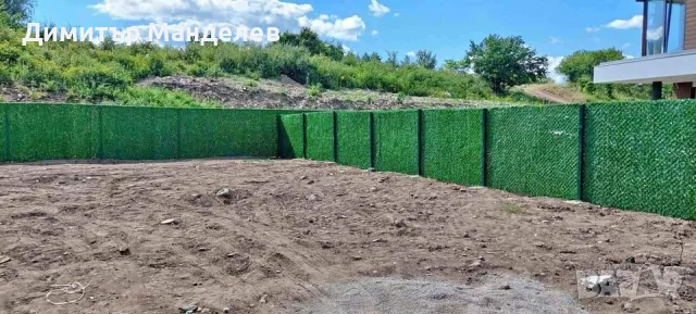 Ограда. Метални оградни пана и колове. Мрежа с декорация. Врати, снимка 7 - Строителни материали - 55985280