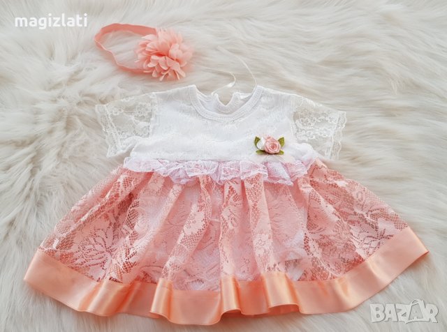 Нова рокля - боди 6-9 месеца, снимка 1 - Бебешки рокли - 33839423