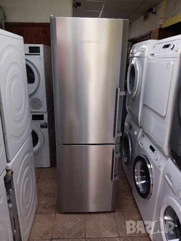 Иноксов комбиниран хладилник с фризер Liebherr с 2 години гаранция!