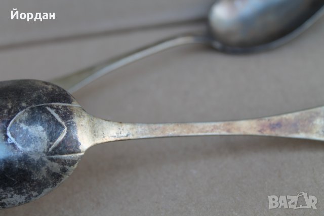 2 броя сребърни лъжици , снимка 10 - Антикварни и старинни предмети - 42155120