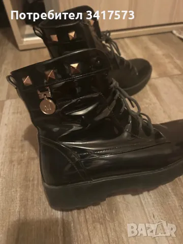 Черни боти/ ботуши дамски, снимка 3 - Дамски боти - 48481633