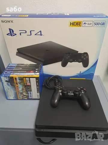 Playstation 4 Slim 500GB + 7 Игри