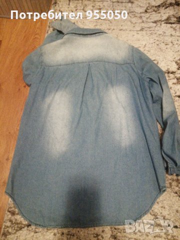 Дамска дънкова ризка, снимка 4 - Ризи - 35982252