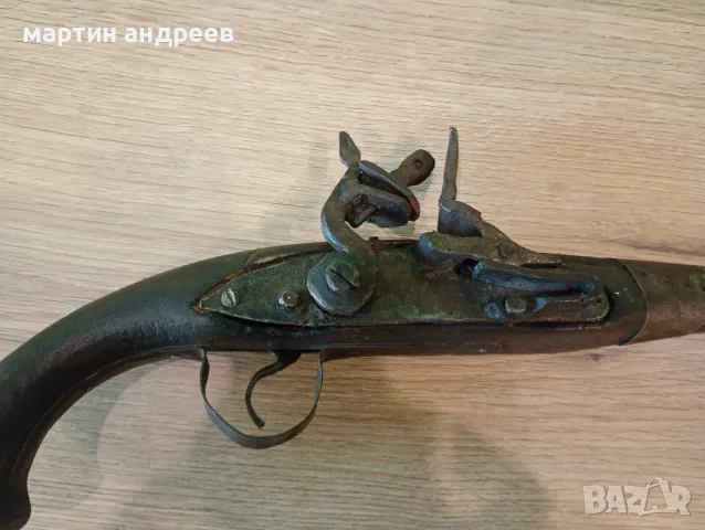 стар пищов кремъчен, снимка 4 - Оборудване и аксесоари за оръжия - 56254365