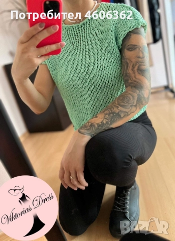 ръчно изплетен пуловер памук, снимка 2 - Блузи с дълъг ръкав и пуловери - 51876392