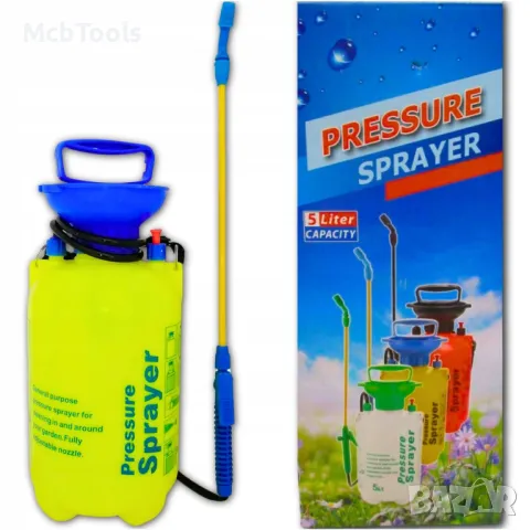 Градинска ръчна пръскачка 6, 8 литра, снимка 5 - Градинска техника - 46477162