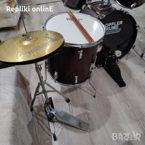 Пълен комплект акустични барабани DOPPLER DRUMS – готови за свирене, снимка 4 - Други музикални жанрове - 53329852