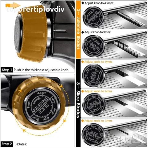 Ренде MASTERTOP Vegetable Slicer, снимка 3 - Аксесоари за кухня - 49311974