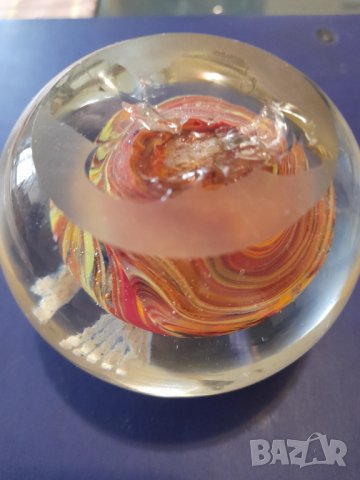 Стара стъклена топка-Преспаие, снимка 7 - Колекции - 34797789