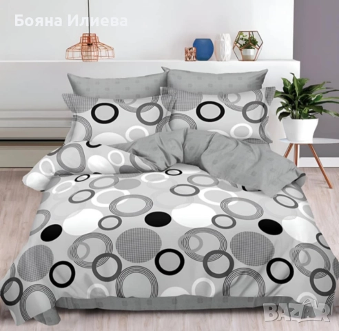 Луксозни двулицеви спални комплекти 6 части , снимка 4 - Спално бельо - 51566899