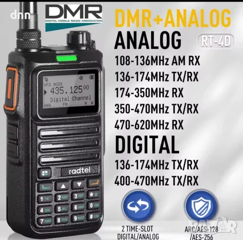 DMR RT4D (18-999 Mhz 5w-CB), снимка 5 - Друга електроника - 56075777