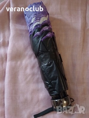 Чадър за дъжд Дантела Екзотика Лилав, снимка 4 - Други - 41491752