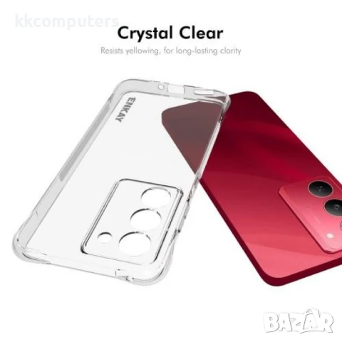 Realme 14x / Realme C75 Удароустойчив ENKAY Силиконов Калъф и Протектор, снимка 5 - Калъфи, кейсове - 50767071