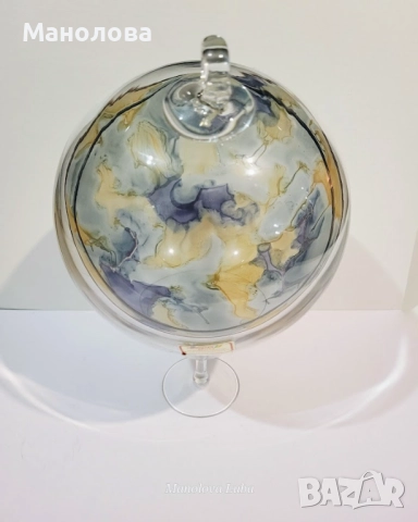 Много голяма коледна топка изработена от ръчно рисуван кристал JOSKA Kristall , снимка 4 - Други ценни предмети - 52313598