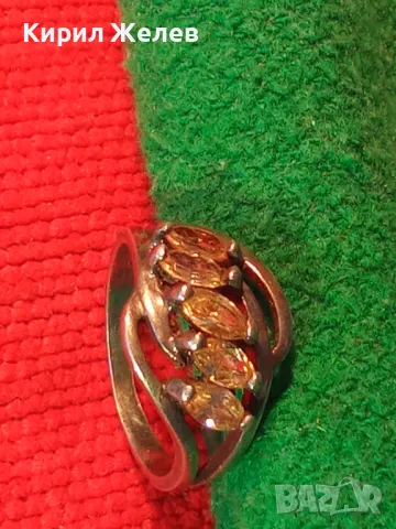 РАЗКОШЕН СКЪПОЦЕНЕН СРЕБЪРЕН ПРЪСТЕН СРЕБРО 925 с КРАСИВИ ЮВЕЛИРНО ФАСЕТИРАНИ КАМЪНИ ЦИТРИН 47531, снимка 16 - Пръстени - 50192737