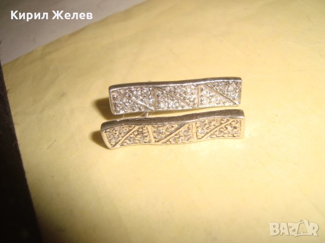 ВИНТИДЖ СРЕБЪРНИ АРТ ОБЕЦИ БУТИКОВА ФЕШЪН ЮВЕЛИРНА ИЗРАБОТКА РОДИРАНО СРЕБРО 925 ПРОБА 25647, снимка 4 - Обеци - 35759944