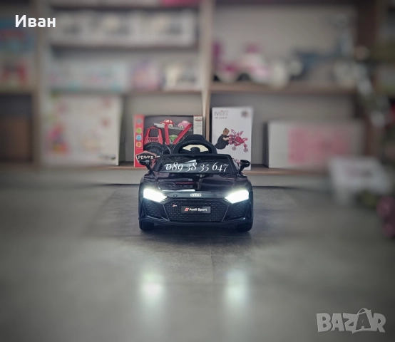 ПРОМОЦИЯ ДО 31.12!НОВО!Акумулаторна кола Audi R8 BLACK с 12V батерия,меки гуми, снимка 5 - Детски велосипеди, триколки и коли - 51740681