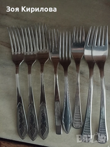 Лъжици и вилици, снимка 2 - Прибори за хранене, готвене и сервиране - 52200214
