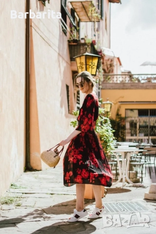 Плисирана рокля H&M, снимка 3 - Рокли - 51888634