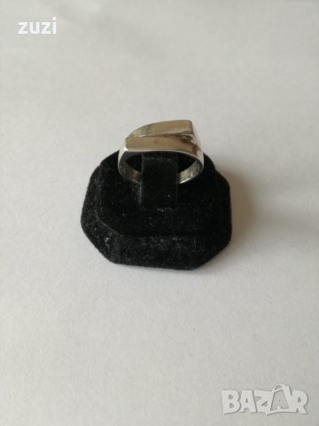 Сребърен изчистен пръстен . Сребро проба 925 ., снимка 1 - Пръстени - 38611210