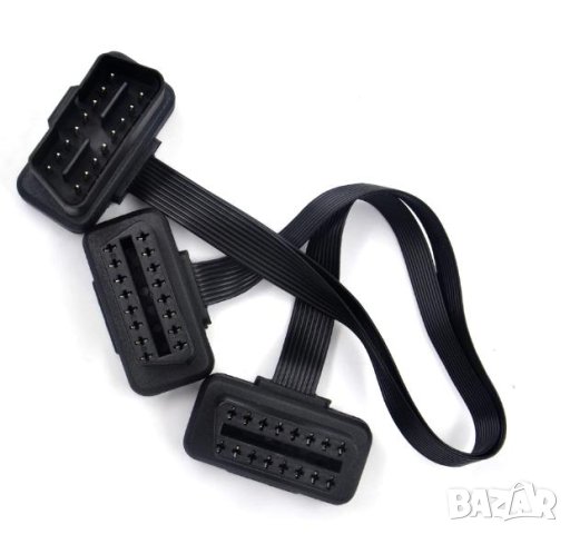 OBDII Y Сплитер OBD2 16PIN-а OBD Разклонител от Мъжко J-1962 към 2х Женски J-1962 ELM327 OBD Сплитер, снимка 3 - Навигация за кола - 41586253