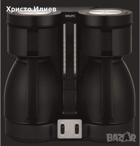 Кафемашина Krups с две термокани с филтър двойна кафе машина, снимка 5 - Кафемашини - 42019455