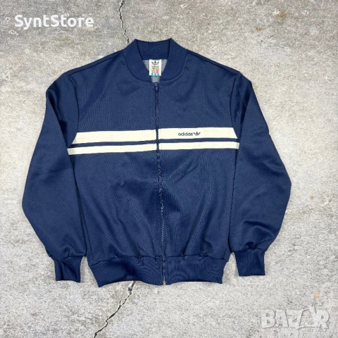 Винтидж горница Adidas, Тъмносиня, 80те - 90те  – Размер S