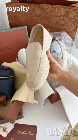 Loro Piana Нови Мокасини Естествен Велур Различни Цветове Лоро Пиана с Кутия , снимка 14 - Мокасини - 56002906