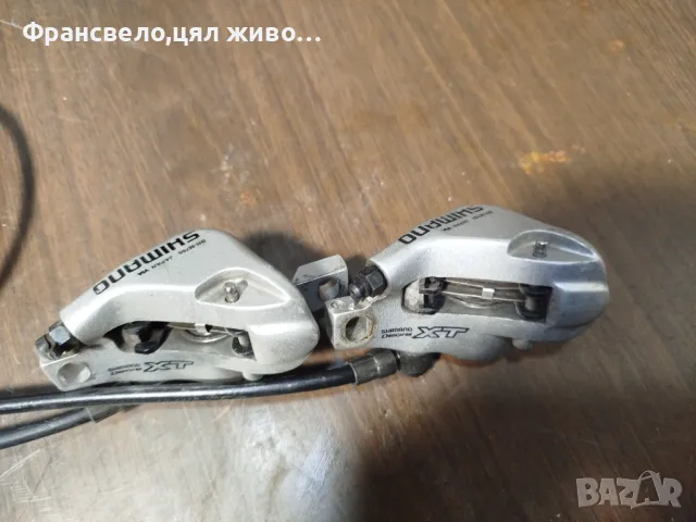 Хидравлични спирачки за велосипед колело Shimano deore xt bl m 756, снимка 2 - Части за велосипеди - 49247624