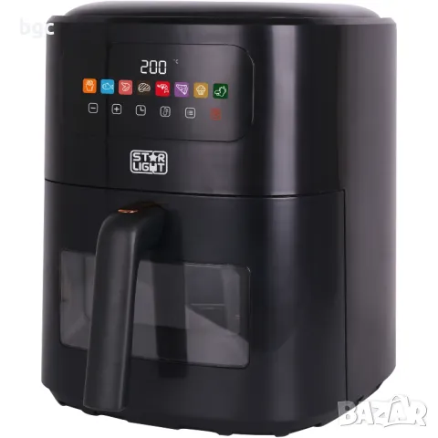 Нов Цифров Фритюрник с Горещ Въздух Star-Light Airfryer 6-та Серия , 1700W, 6 л, снимка 6 - Фритюрници - 49171061