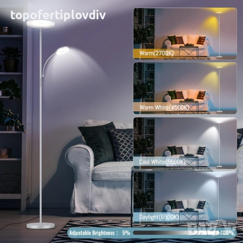 Подова лампа с дистанционно 42W,Гаранция, снимка 2 - Настолни лампи - 53654323